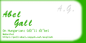 abel gall business card